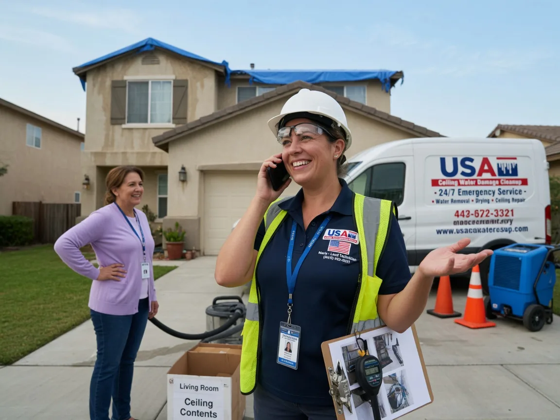 Ceiling Water Damage Restoration Fellows, CA FAQs